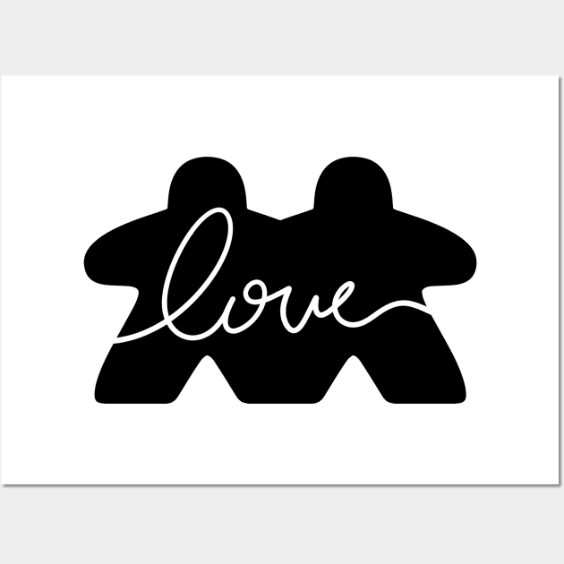 Meeple Love Board Games Wall Art by Beam Geeks